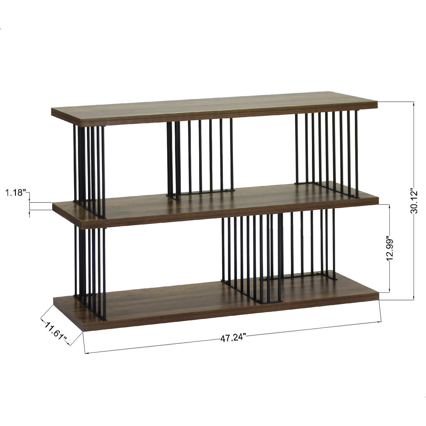 Minimalist 3-Tier Display Shelf for Living Room and Office
