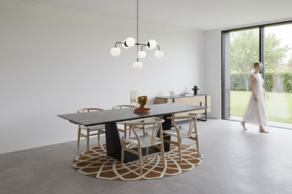 8684MSC ceramic extendable dining table