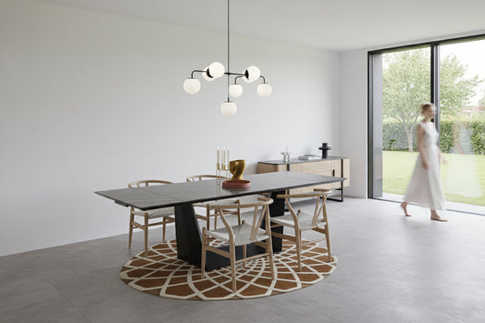 8684MSC ceramic extendable dining table