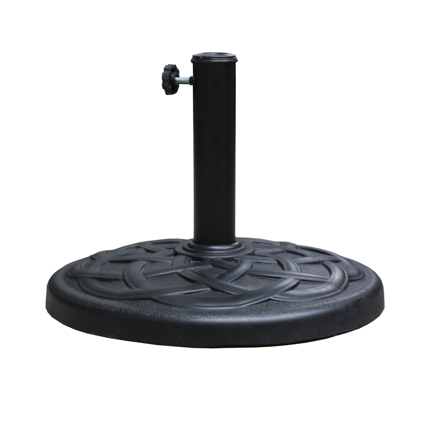 Free Standing Round Black Resin Umbrella Base