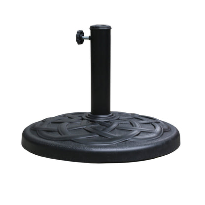 Free Standing Round Black Resin Umbrella Base