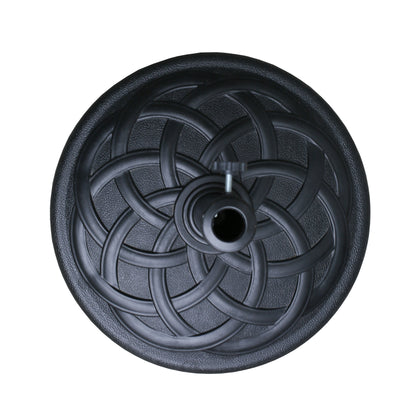 Free Standing Round Black Resin Umbrella Base
