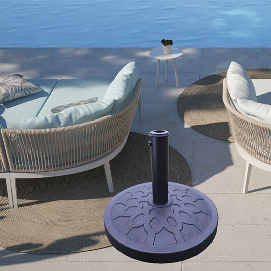 Free Standing Round Black Resin Umbrella Base