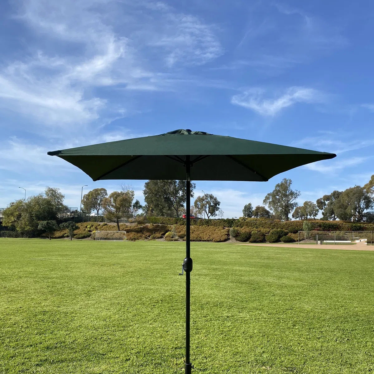 6.5 ft Square Patio Umbrella with Adjustable Crank
