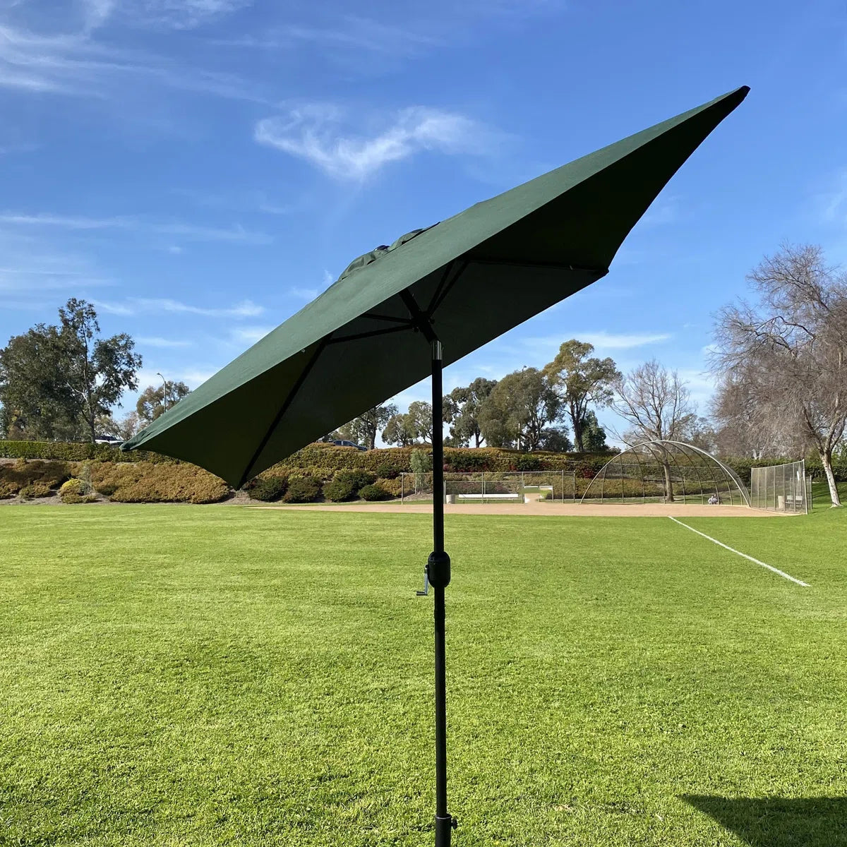6.5 ft Square Patio Umbrella with Adjustable Crank