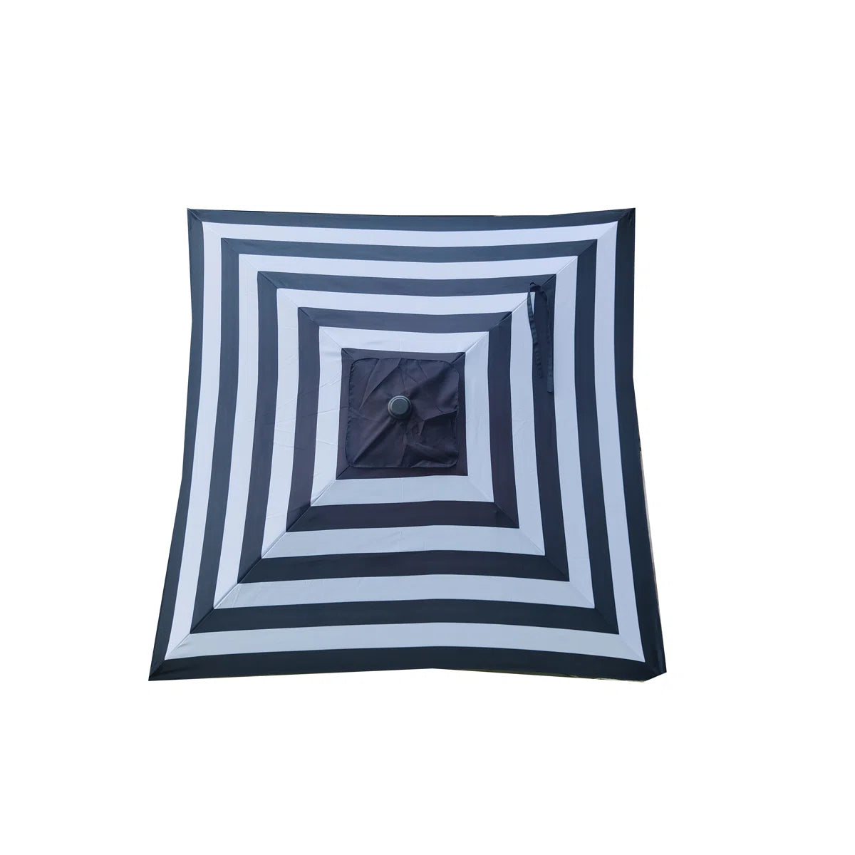 6.5ft Square Patio Umbrella with Tilt & Crank, Outdoor Market Umbrella in Black & White Stripe