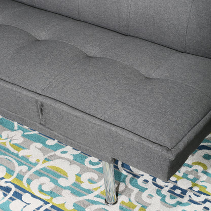 Modern Convertible Futon Sofa Bed – Adjustable Backrest Sleeper for Small Spaces