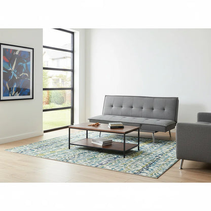 Modern Convertible Futon Sofa Bed – Adjustable Backrest Sleeper for Small Spaces