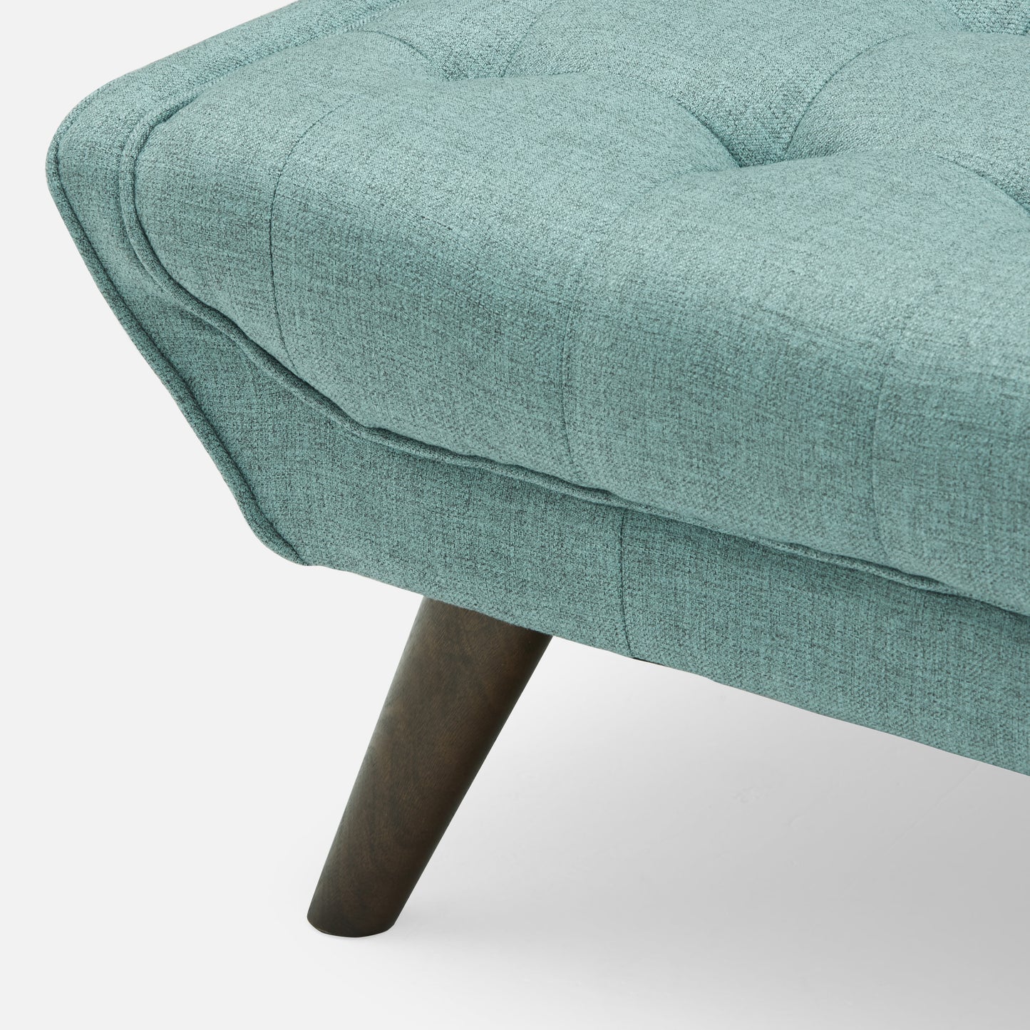 Modern Cotton Blend Convertible Sofa Bed – Teal Fabric