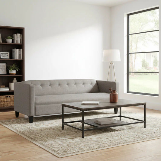 80” Modern Upholstered Sofa with Button-Tufted Back – Contemporary Couch for Living Room
