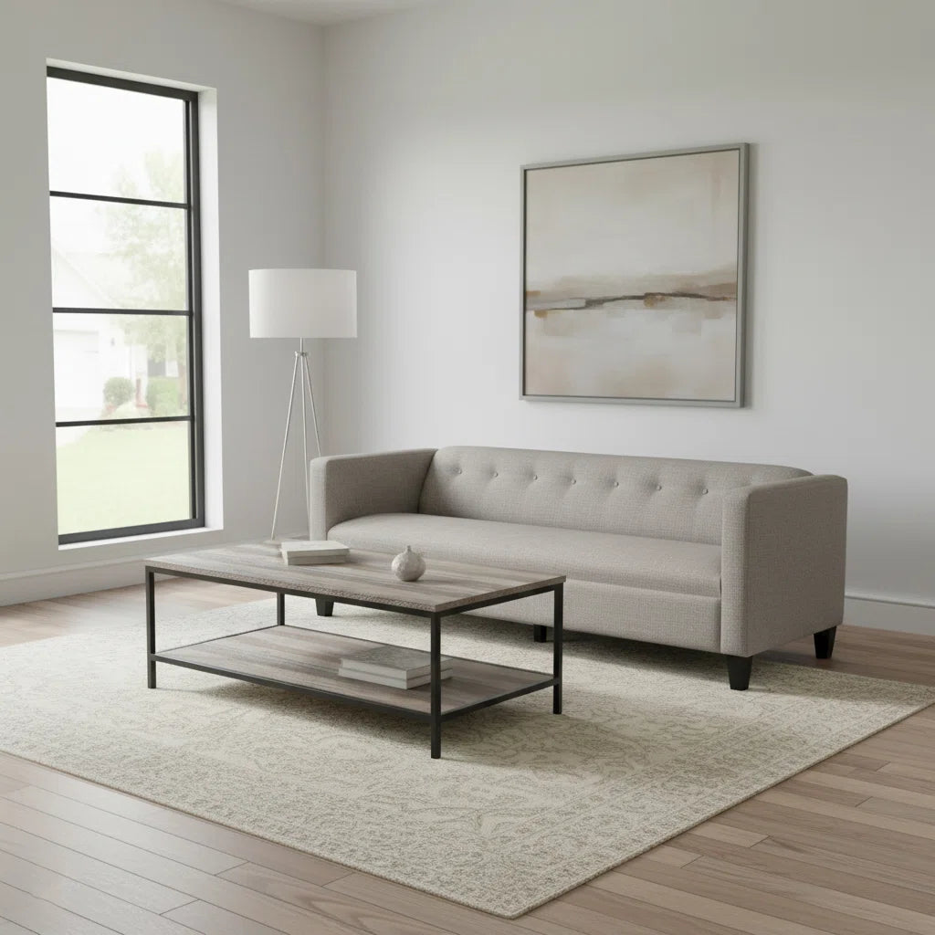 80” Modern Upholstered Sofa with Button-Tufted Back – Contemporary Couch for Living Room