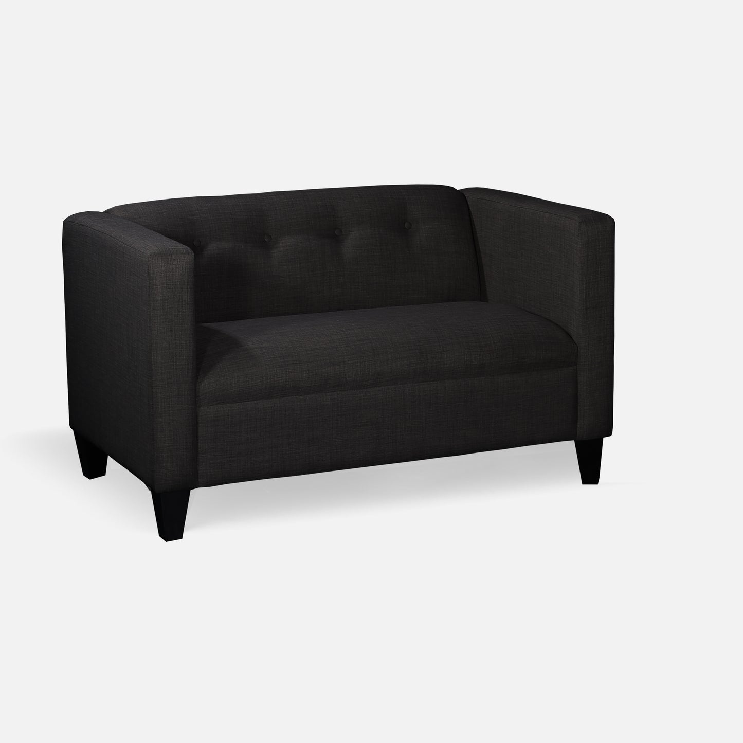 50” Modern Upholstered Loveseat Sofa with Button Tufted Back – Compact Couch for Small Spaces