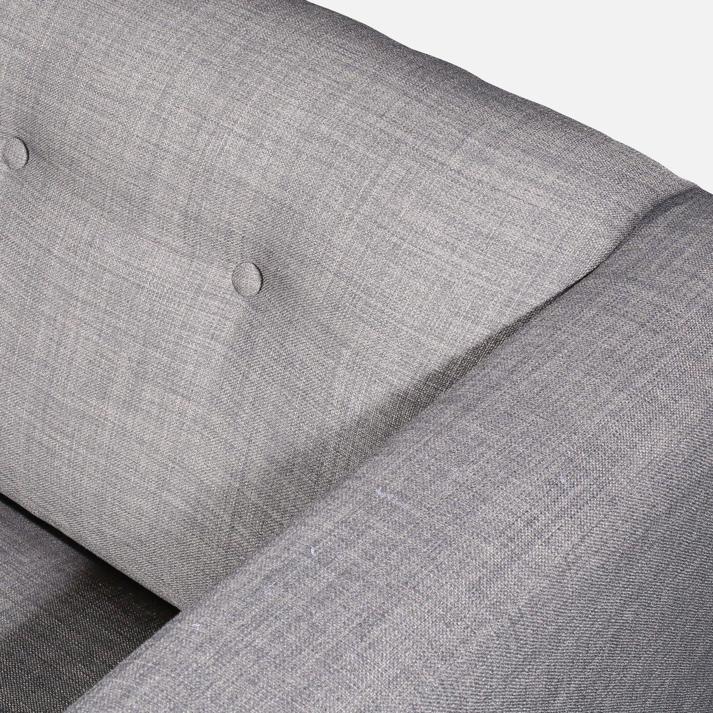 50" Button Tufted Upholstered Loveseat Sofa, Modern Fabric Small Couch, Gray