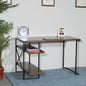 L - Shaped Home Office Desk with 2 Antigue Wood Shelves