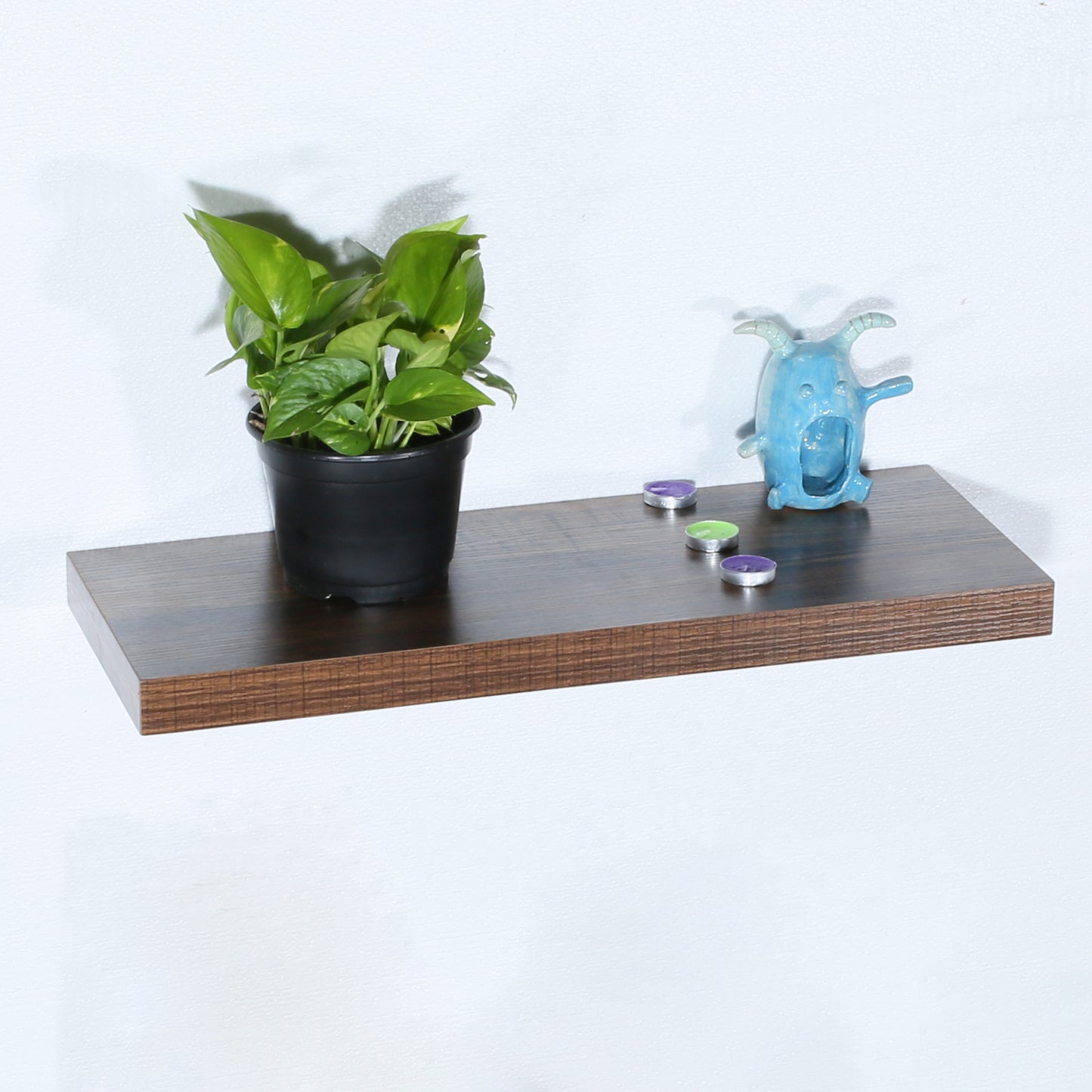 Modern and Contemporary Antique Walnut Floating Shelf