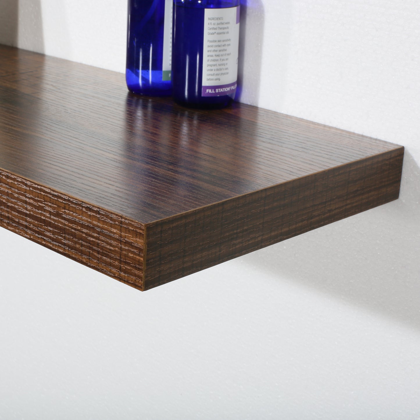 Modern and Contemporary Antique Walnut Floating Shelf