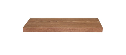 Floating Wall Shelf Antique Walnut Finish, Modern Wood Wall Mounted Storage Shelf