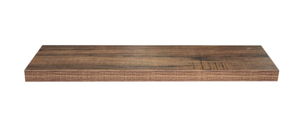 Wall Mounted Floating Shelf, Antique Walnut Wood Shelf for Storage & Display