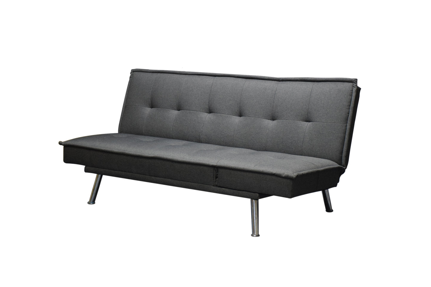 Modern Convertible Futon Sofa Bed – Adjustable Backrest Sleeper for Small Spaces