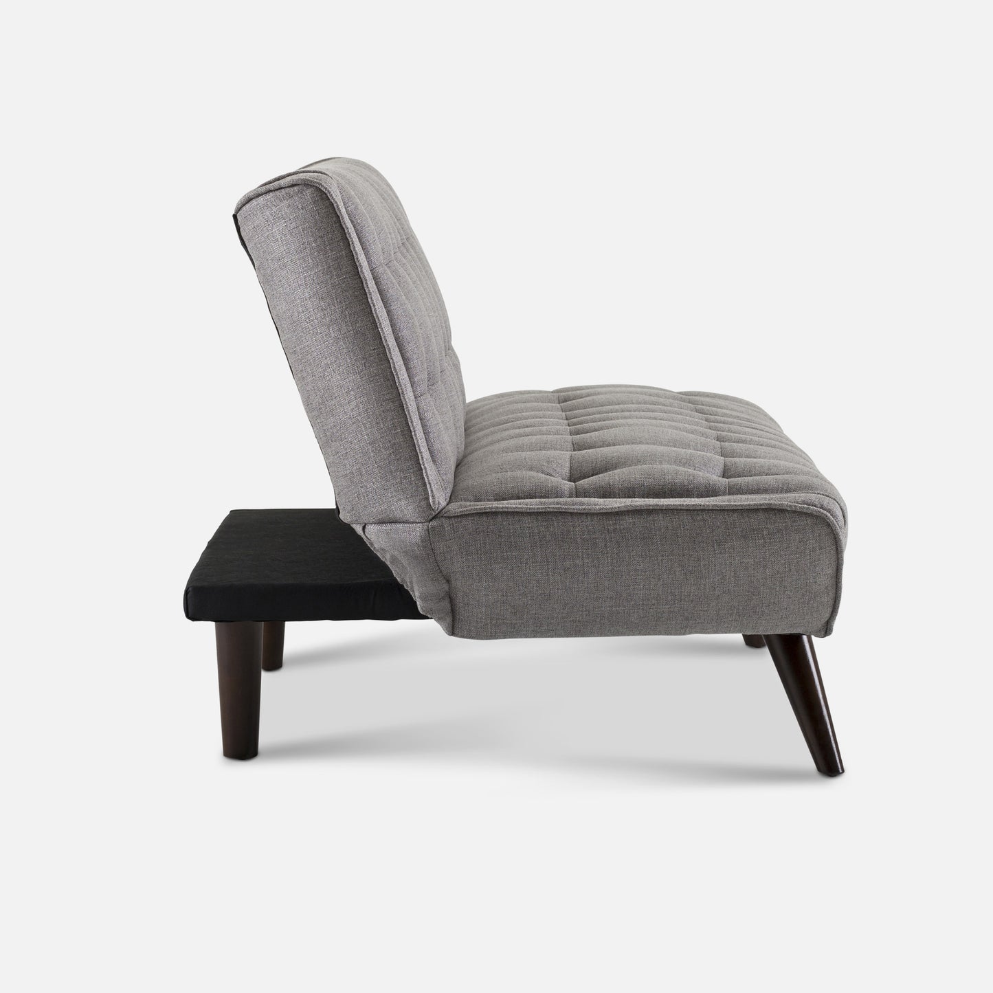 Modern Cotton Blend Fabric Sofa Bed with Wood Legs