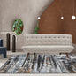 Modern Tufted Convertible Futon Sofa Bed, Upholstered Linen Sleeper Sofa Couch with Wood Legs, Beige